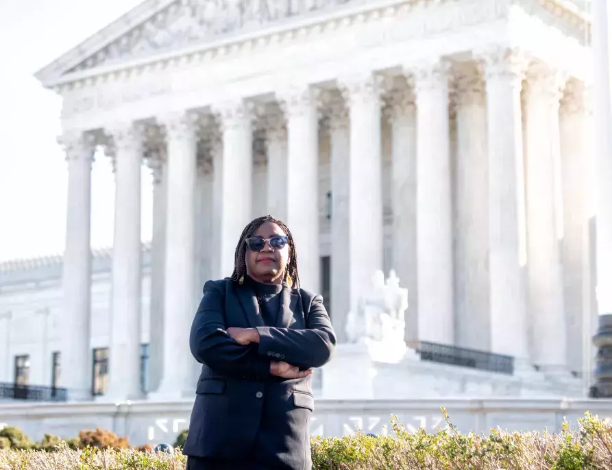 NAACP General Counsel outside Supreme Court - March 21, 2022
