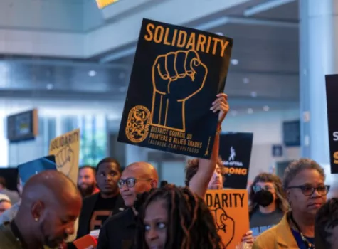 Union - SAG-AFTRA protest - NAACP Convention