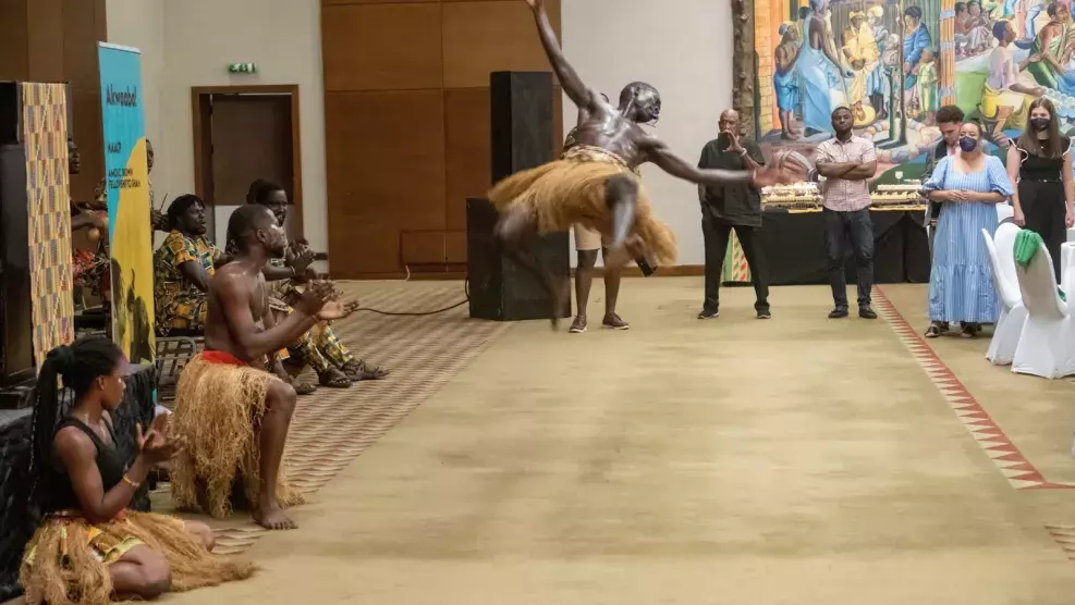 Celebratory dance performance - Amos C Brown Fellowship to Ghana