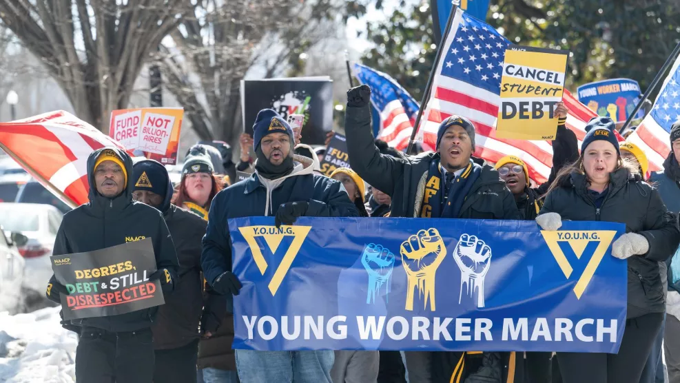 Youth Workers March Photo 4