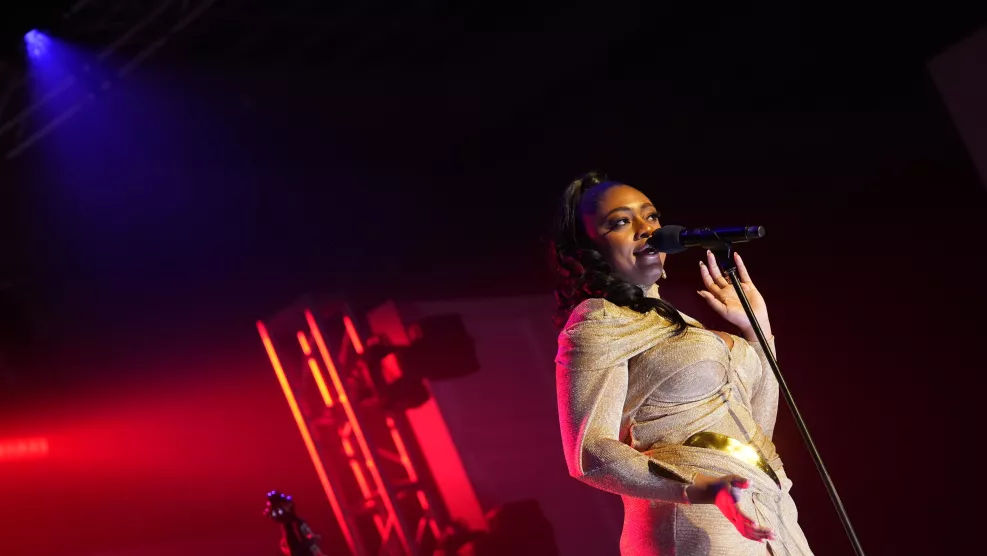 Jazz singer Samara Joy performs at the Altadena Community Preservation Fund Benefit Concert