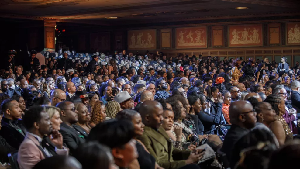 Audience members seated during the 56th NAACP Image Awards.