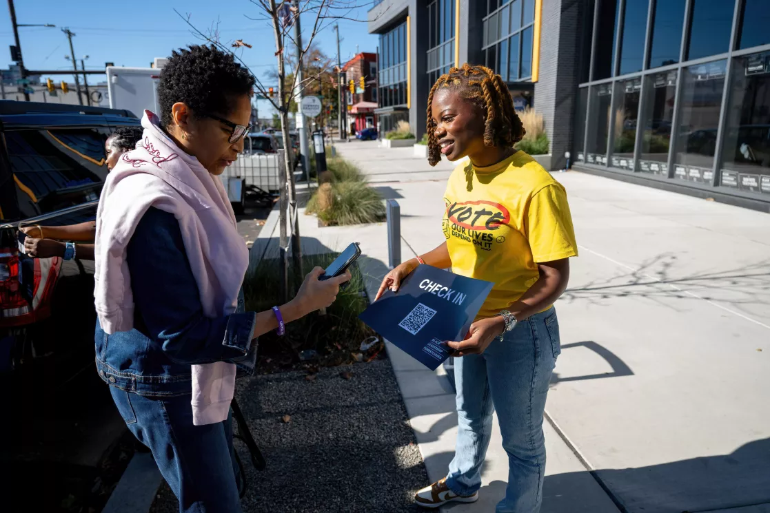 NAACP volunteers engage Black voter