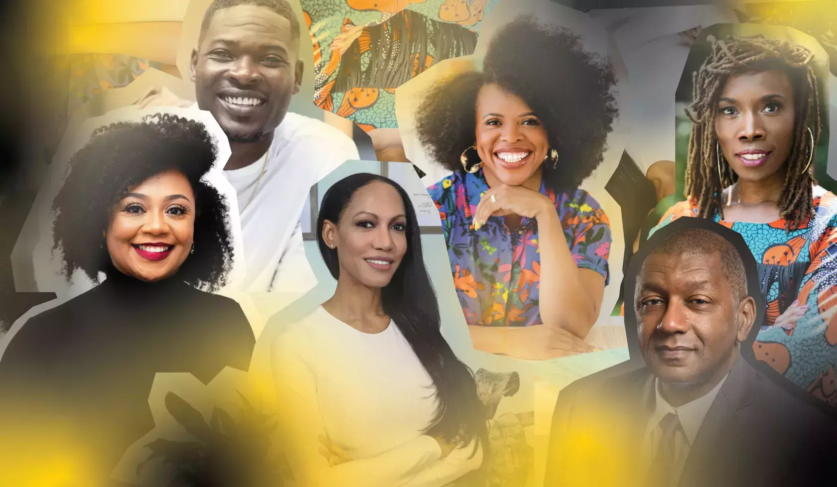 Headshots of six Black mental health advocates 