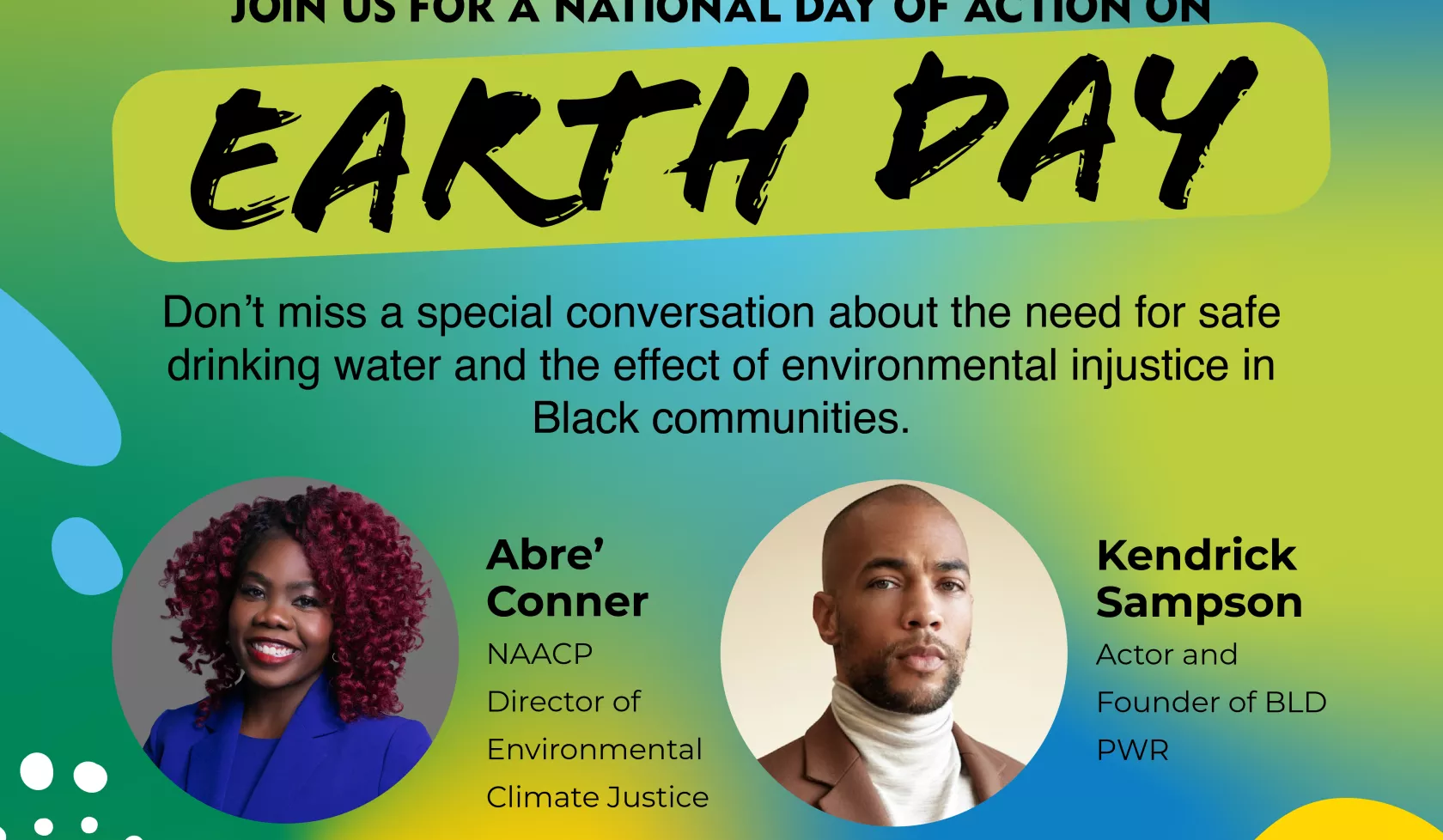 Earth Day Kendrick Sampson