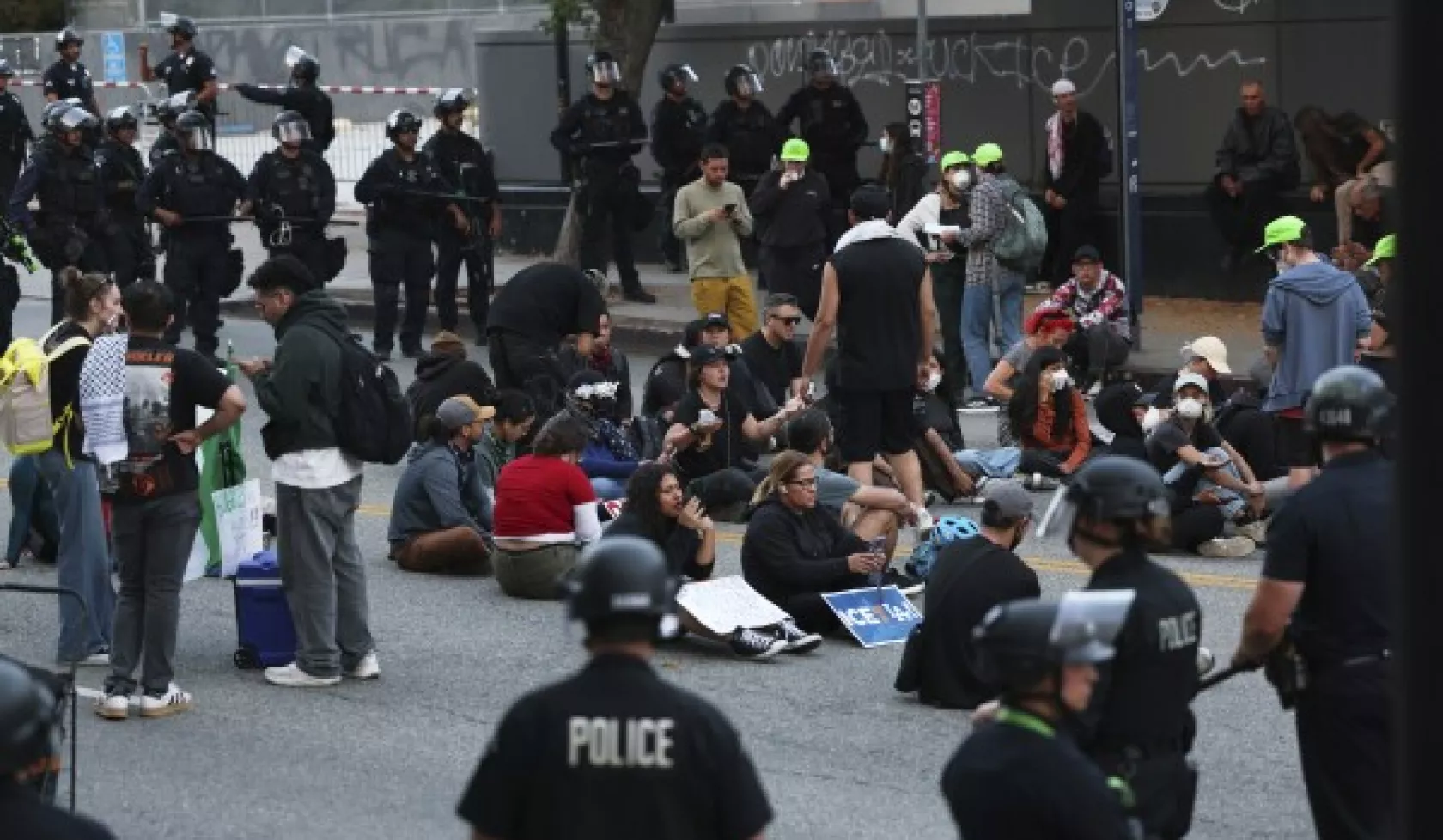 Peaceful protest in Los Angeles June 2025