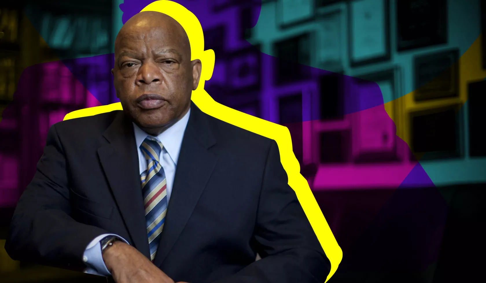 John Lewis Stylized Header - NAACP