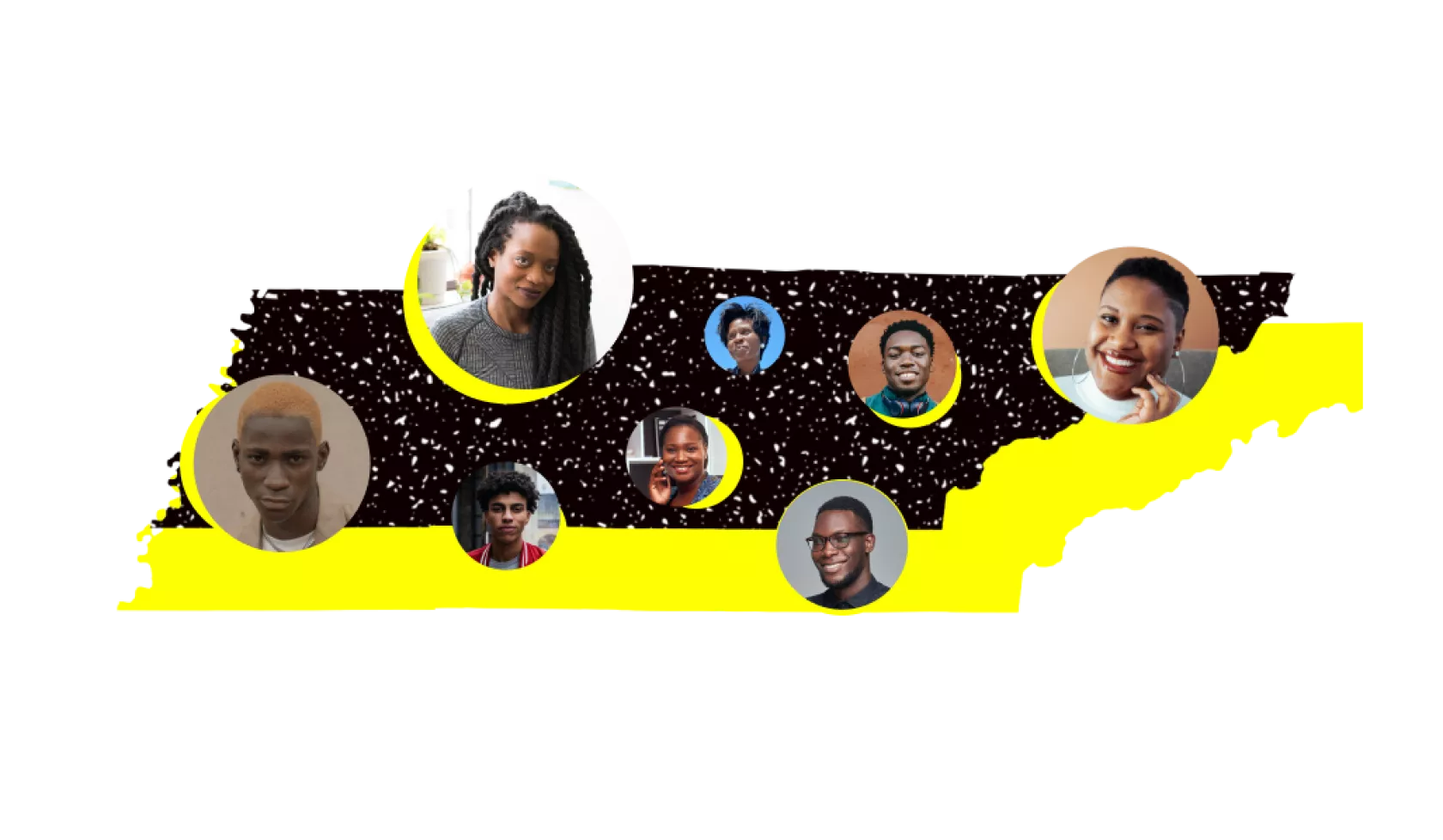 Map of Tennessee Featuring NAACP Members
