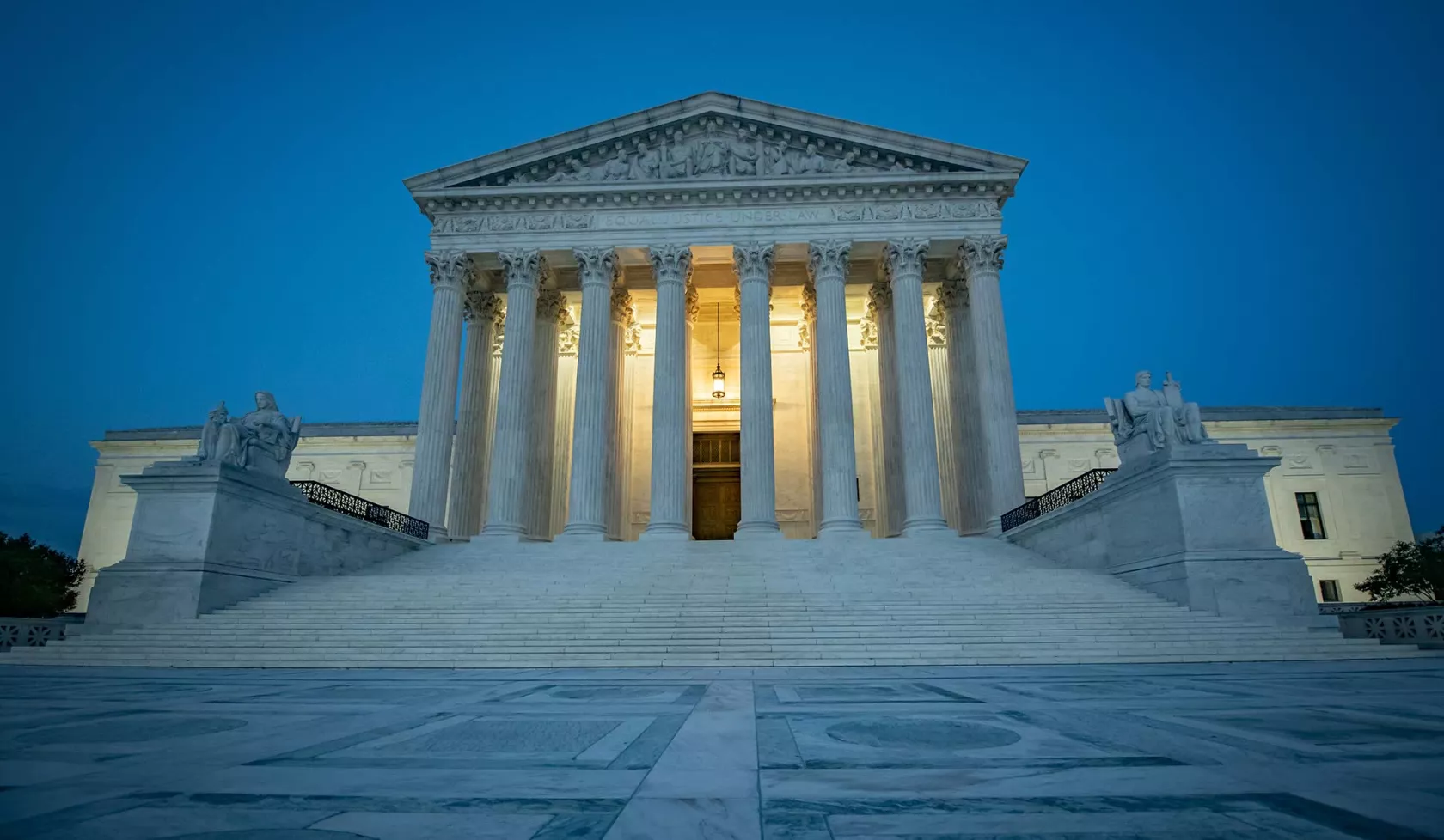 Supreme Court Building Entrance - Night