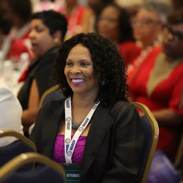 Lady at NAACP Convention