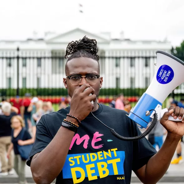 Wisdom at Student Debt Rally