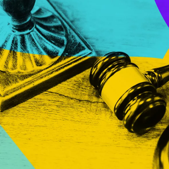 Styled image of gavel