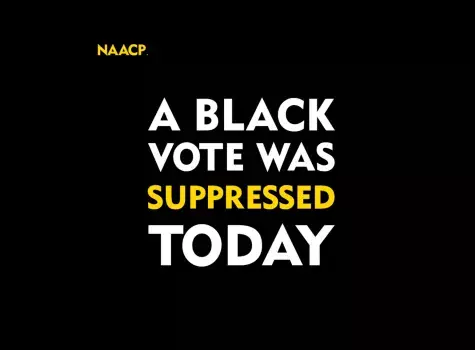 A Black Vote was suppressed