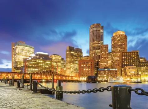 Skyline of Boston, MA