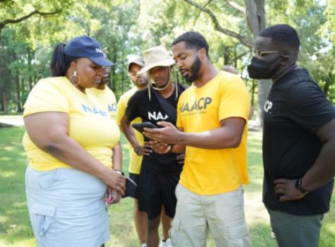 NAACP staff canvassing in Memphis