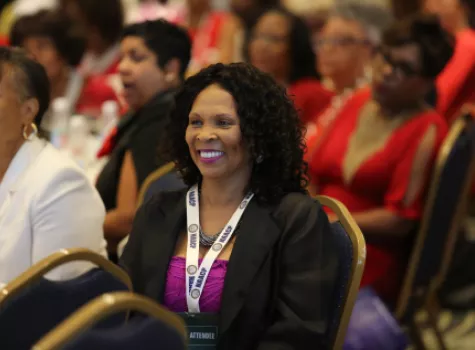 Lady at NAACP Convention