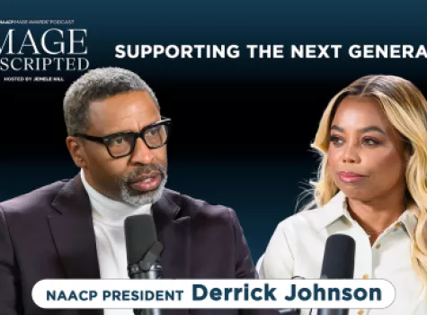 NAACP President Derrick Johnson with Jemele Hill