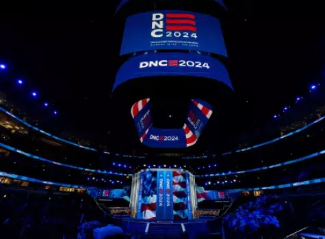 DNC stage at United Center