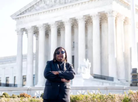 NAACP General Counsel outside Supreme Court - March 21, 2022