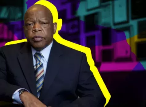 John Lewis Stylized Header - NAACP