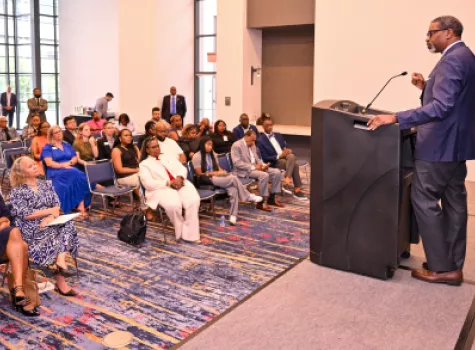 NAACP President Derrick Johnson Addresses the Crowd