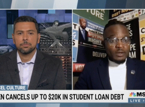 NAACP's Wisdom Cole and MSNBC Discusses $20k Student Loan Debt Cancellation Announcement