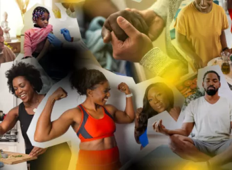 Collage of Black Health