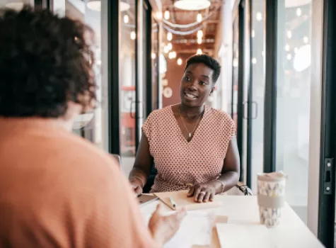 Black Females Having Casual Meeting