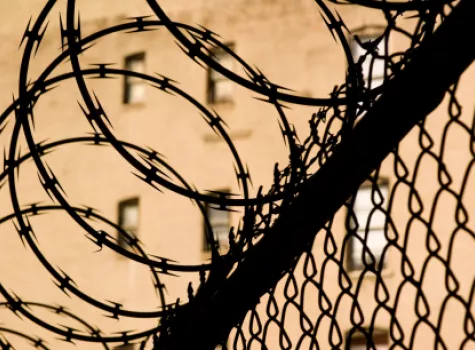 Barbed Wire on Chainlink Fence