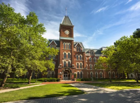 University Campus Buildings n the Summertime