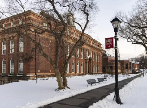 University Campus in the Winter - Outdoors