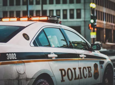 Close-up - Police Car