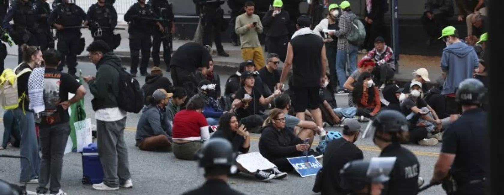 Peaceful protest in Los Angeles June 2025
